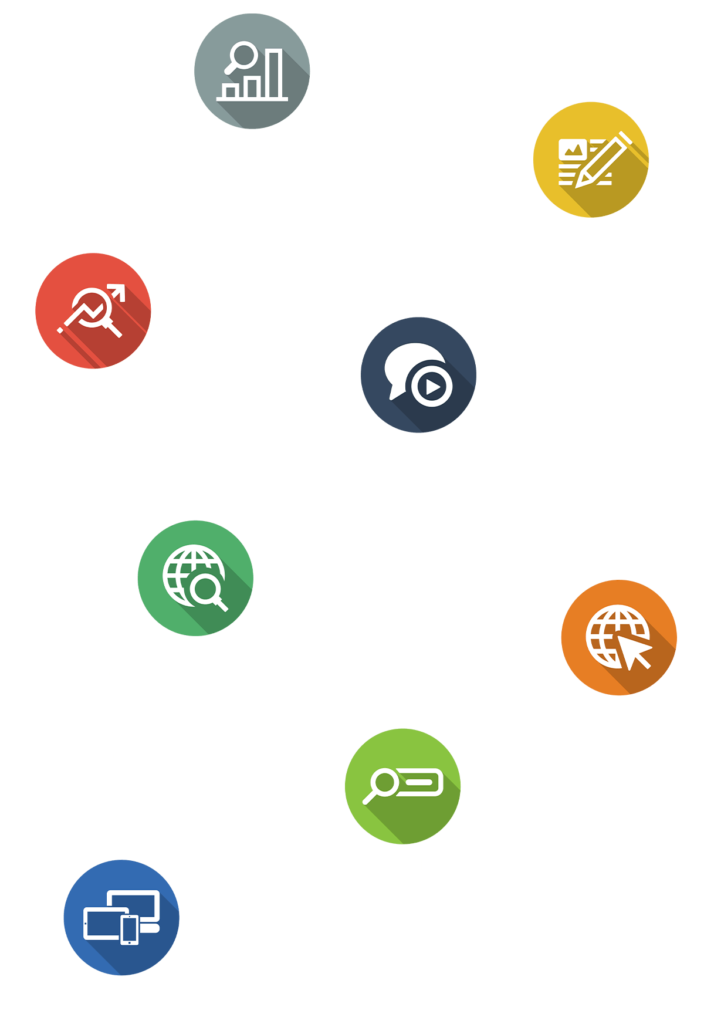 Online Marketing Symbole